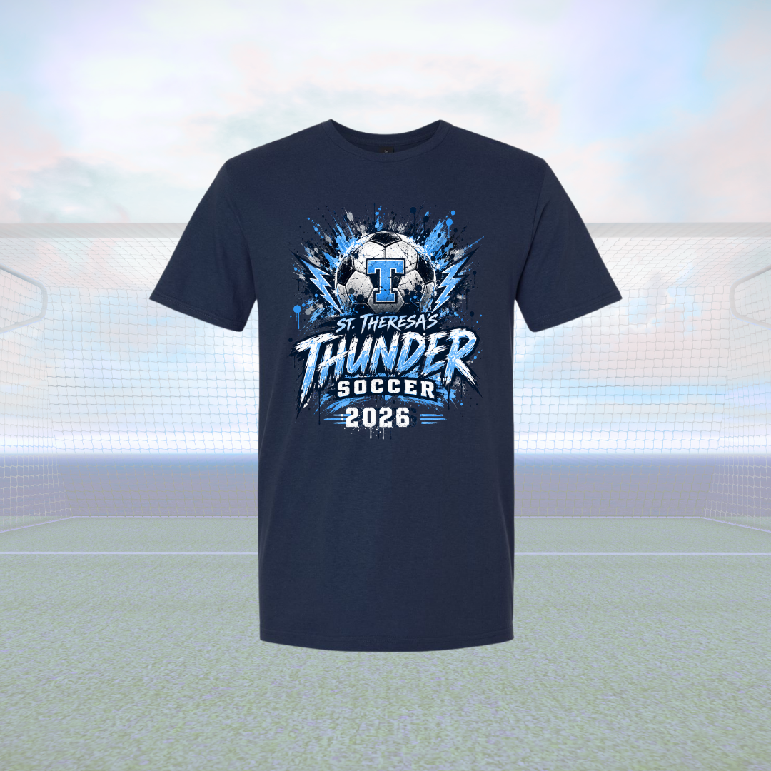 St T's Soccer Tee - Ball Splash
