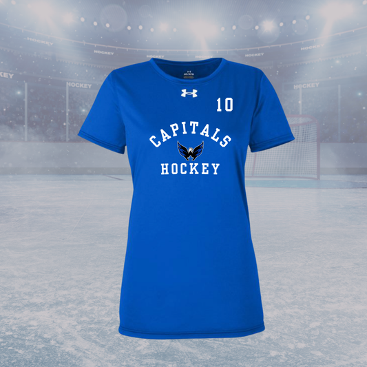 Capitals UA Team Tech Women's Short Sleeve