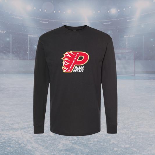 Flames Adult Long Sleeve Tee