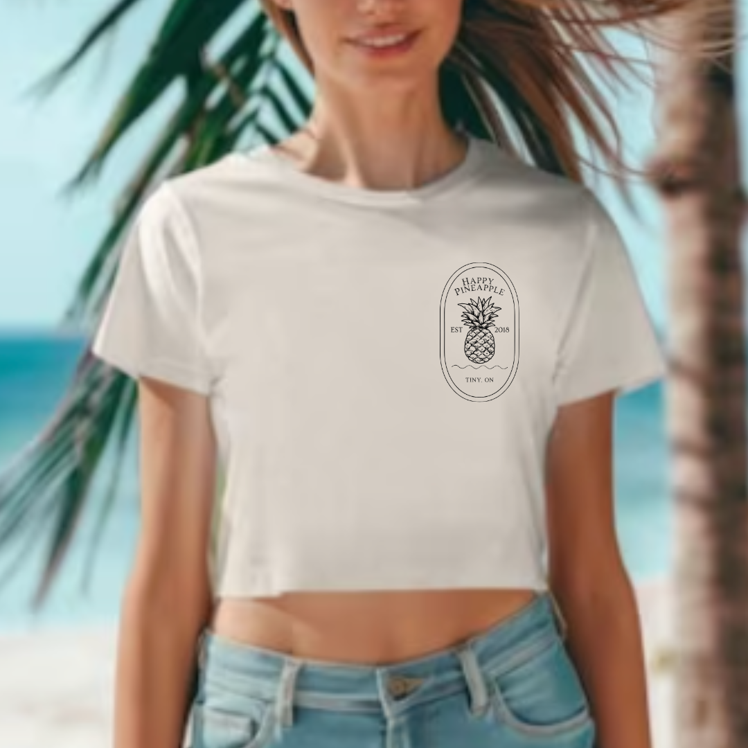 Happy Pineapple Cropped Tee