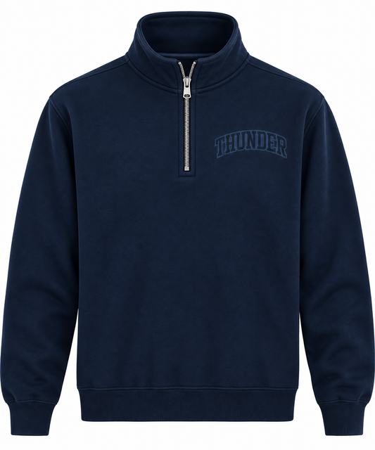 The School Edit 1/4 Zip (Tone on Tone)
