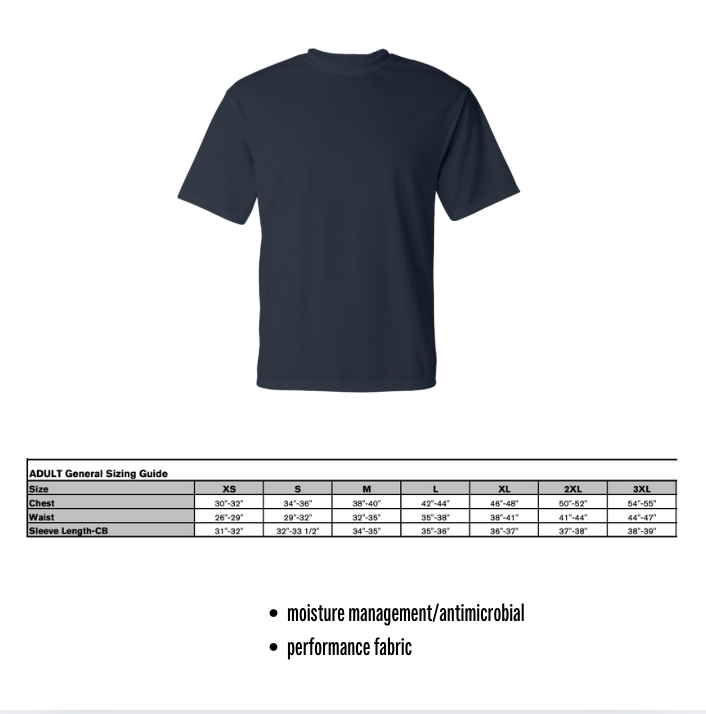 St T's Badminton Performance Tee