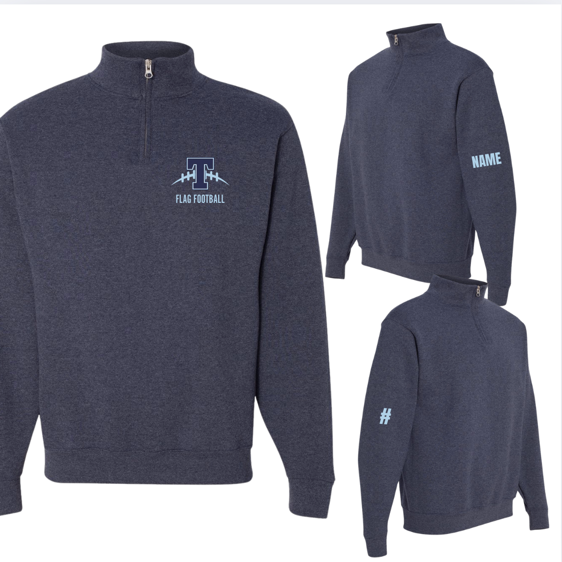 St. T's Flag Football 1/4 Zip