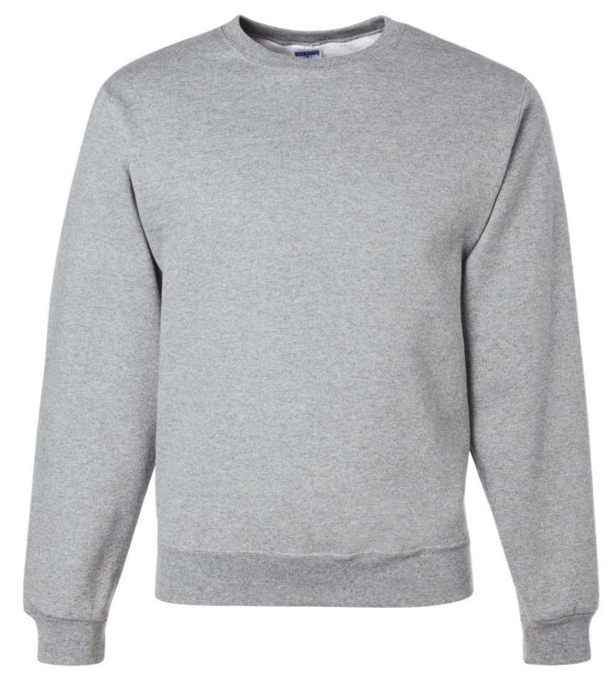 Jerzees Crew: Heather Grey