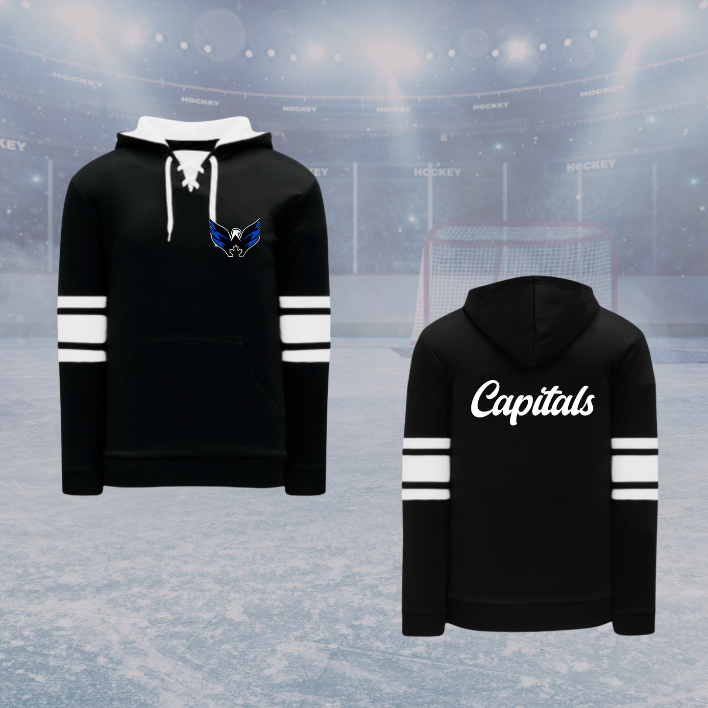 Striped Jersey Hoodie