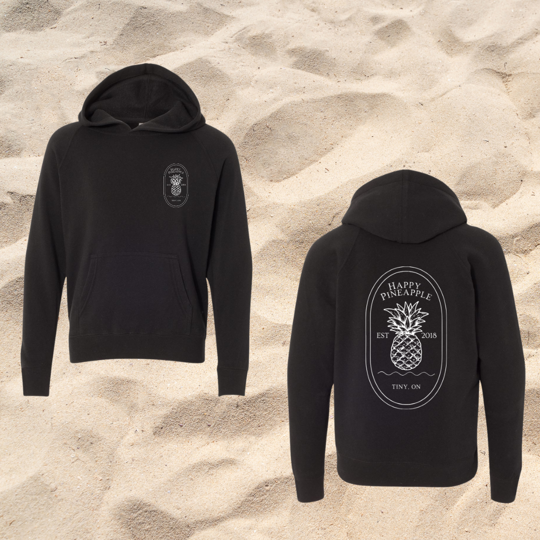 Youth Happy Pineapple Hoodie - Double Design