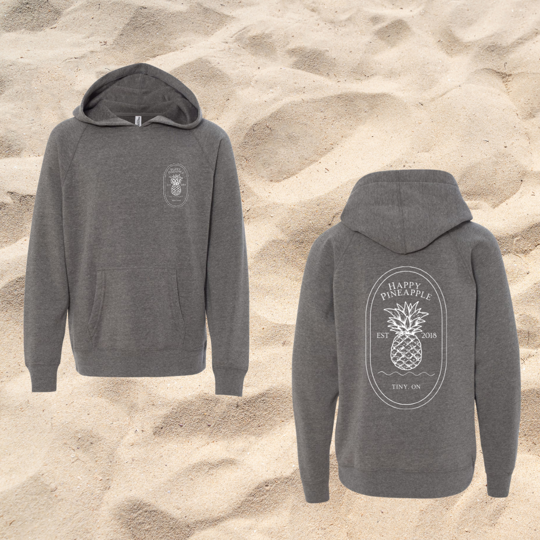 Youth Happy Pineapple Hoodie - Double Design