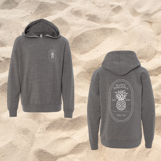Youth Happy Pineapple Hoodie - Double Design