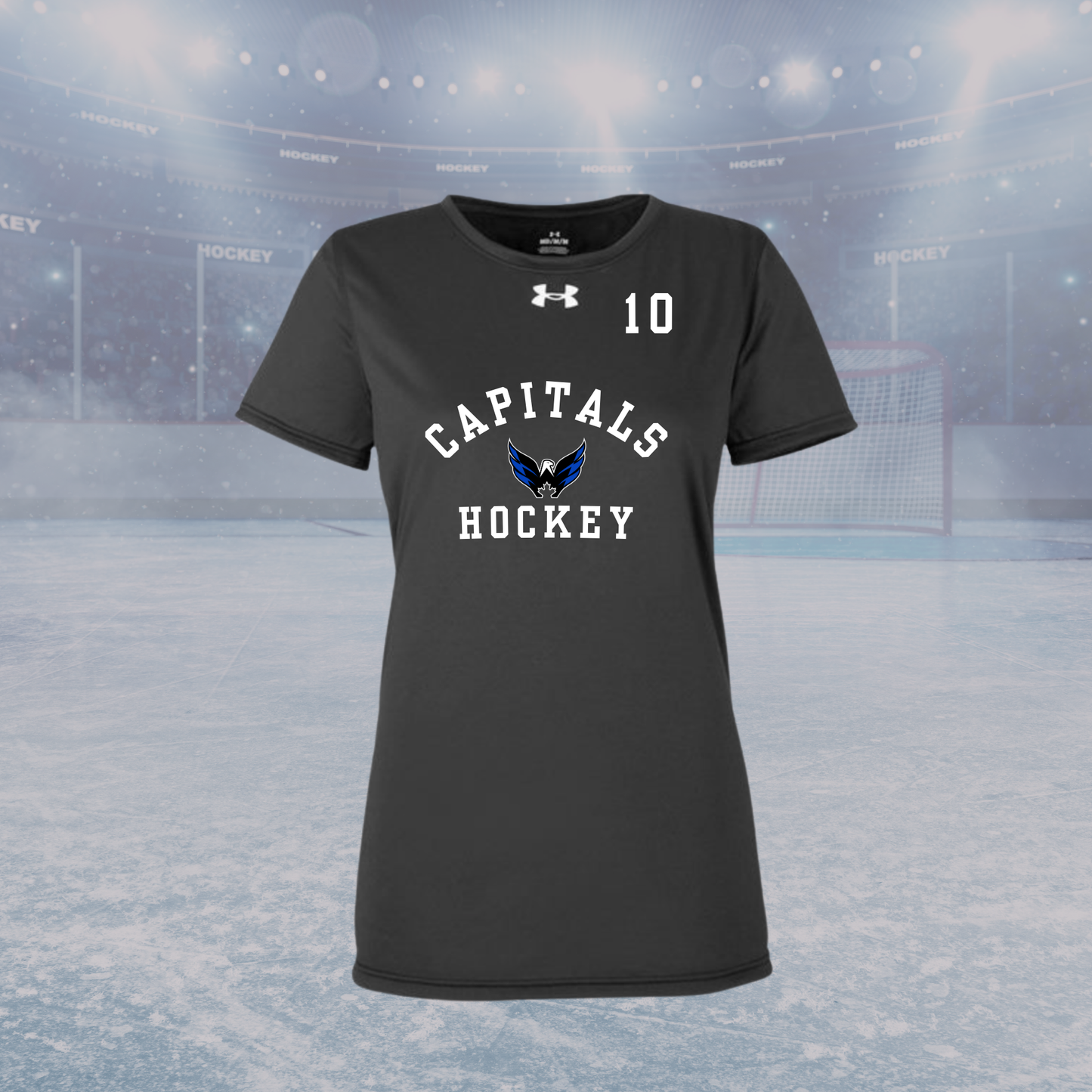 Capitals UA Team Tech Women's Short Sleeve