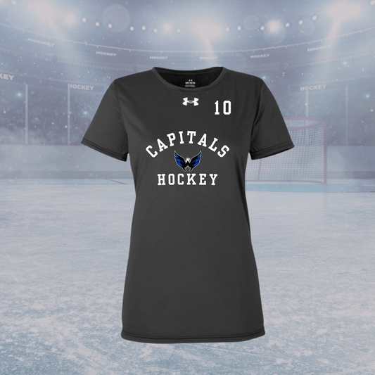 Capitals UA Team Tech Women's Short Sleeve