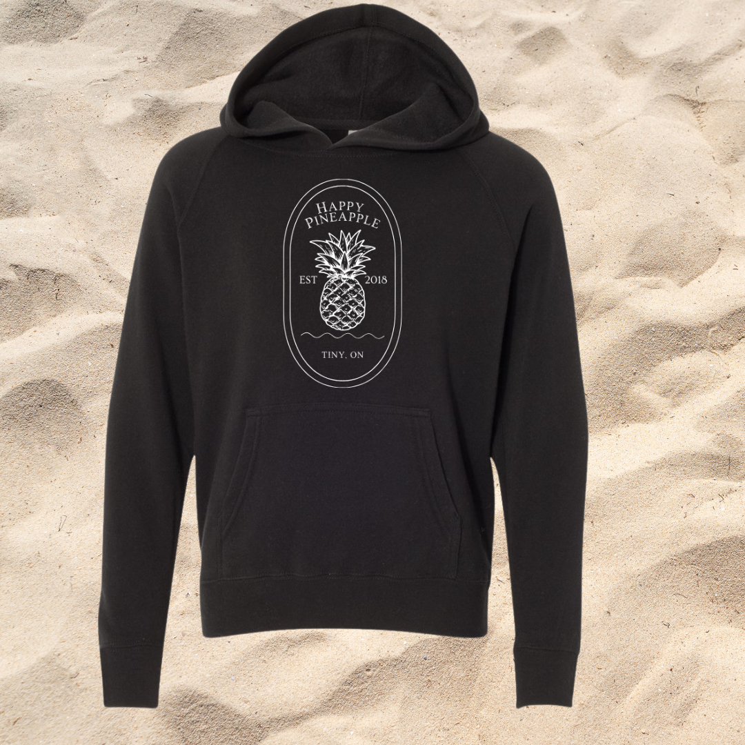 Youth Happy Pineapple Hoodie - Large Design