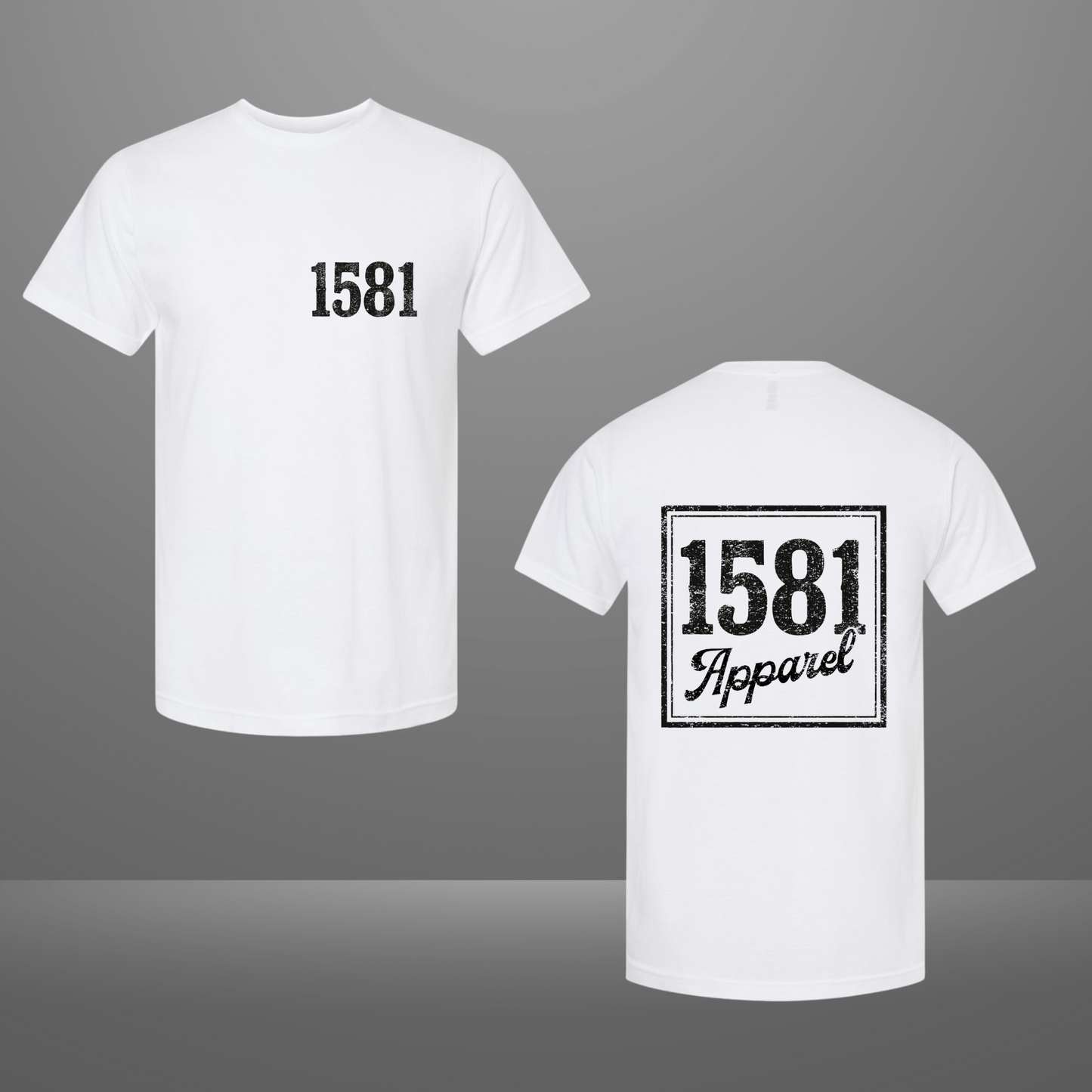 1581 Tee: Front and Back