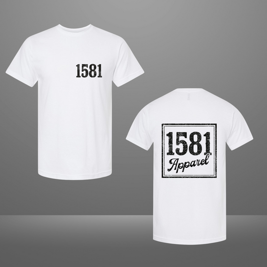 1581 Tee: Front and Back