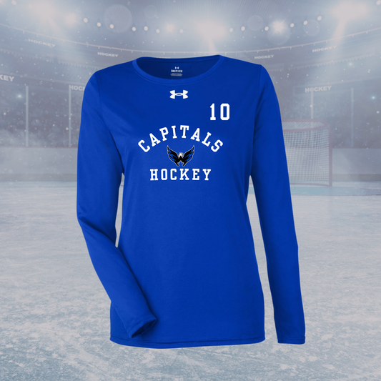 Capitals UA Women's Team Tech Long Sleeve