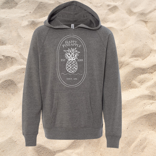 Youth Happy Pineapple Hoodie - Large Design