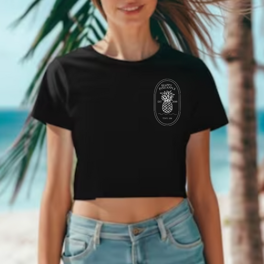 Happy Pineapple Cropped Tee