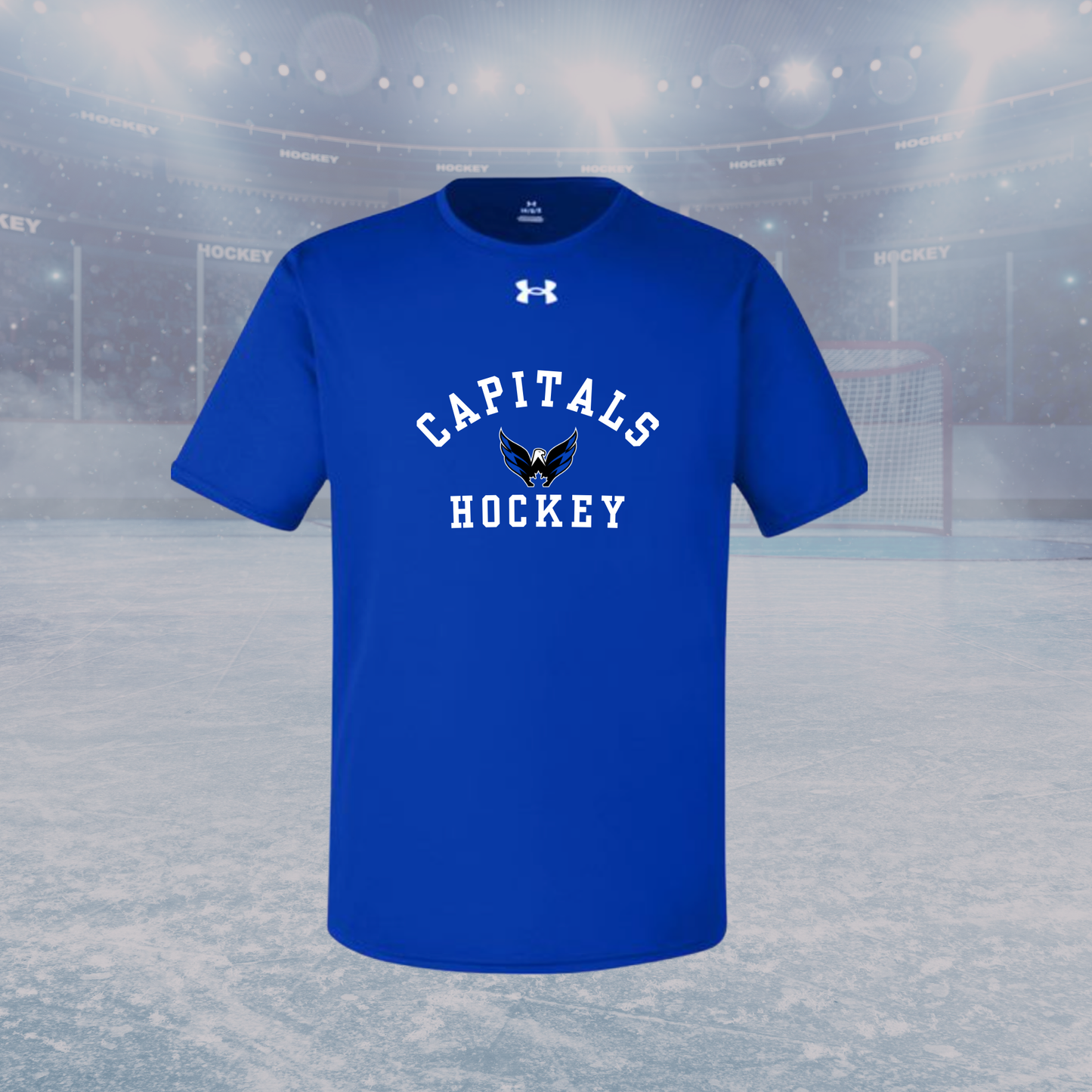 Capitals UA Team Tech Youth Short Sleeve