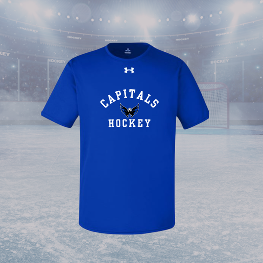 Capitals UA Team Tech Youth Short Sleeve