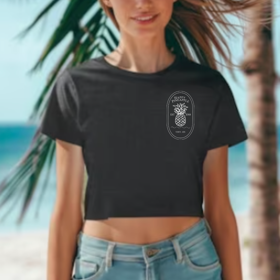 Happy Pineapple Cropped Tee