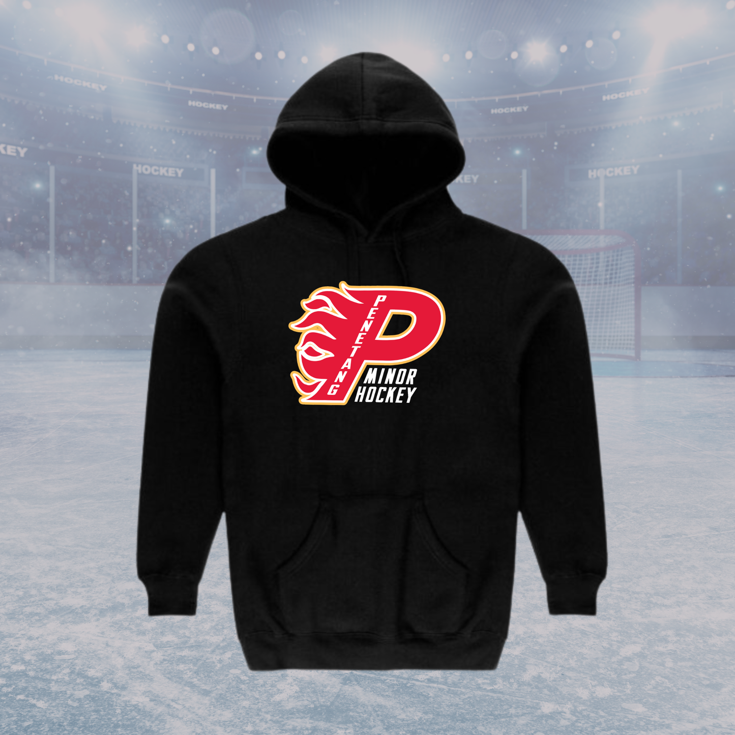 Flames Adult Hoodie