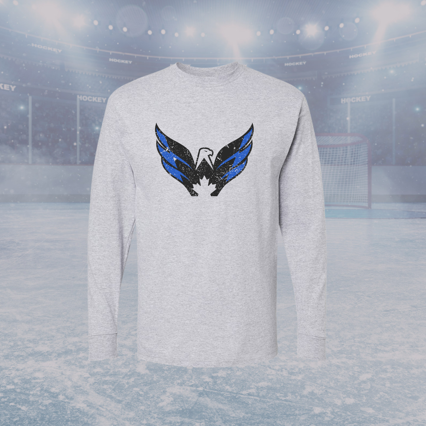 Capitals Eagle Long Sleeve Tee Adult