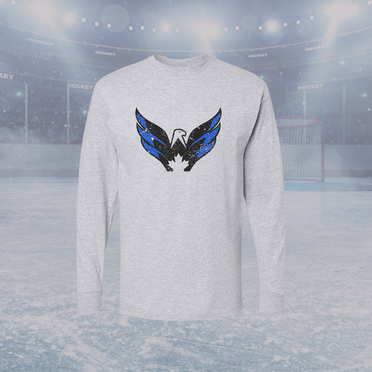 Capitals Eagle Long Sleeve Tee Adult
