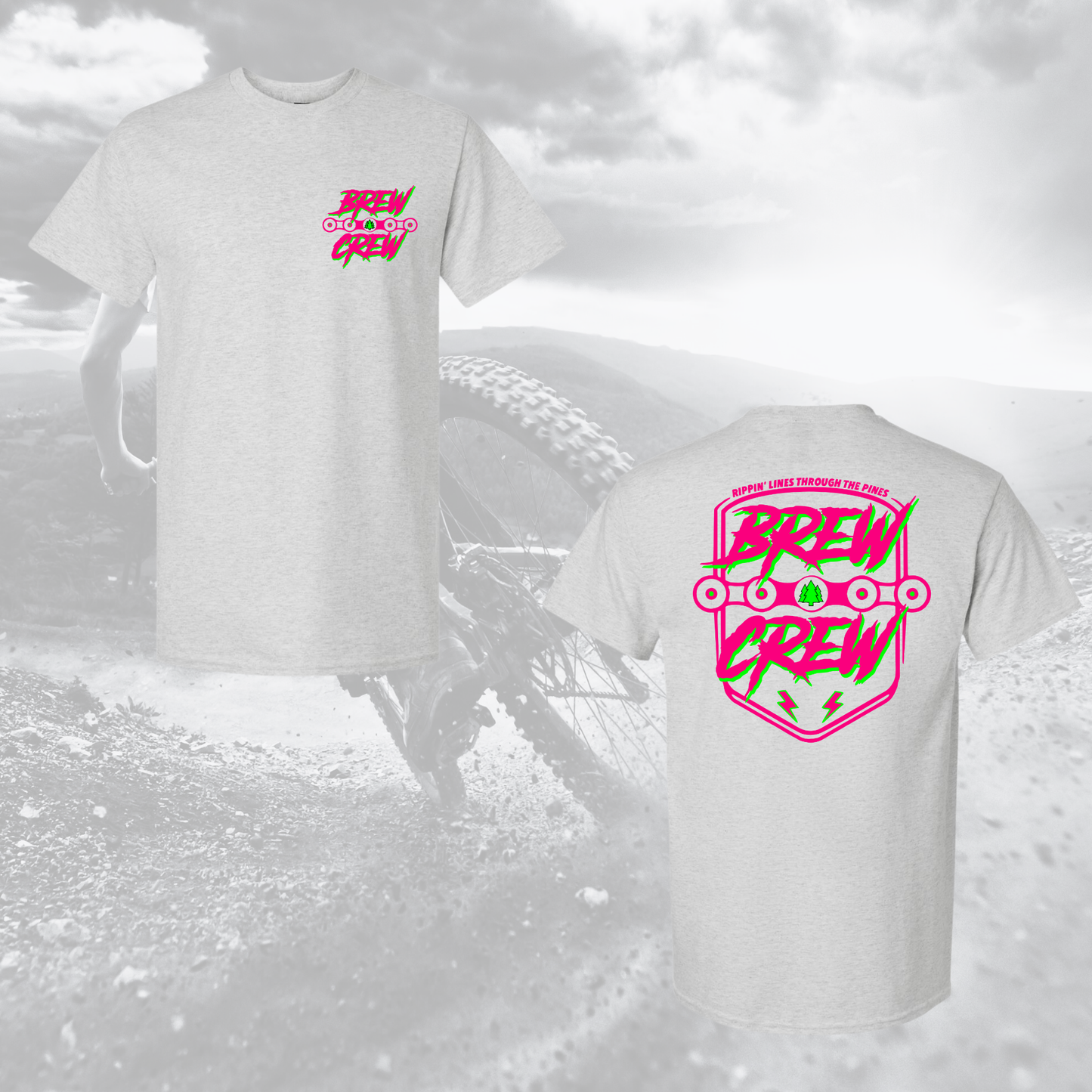 BREW CREW: Pink / Green