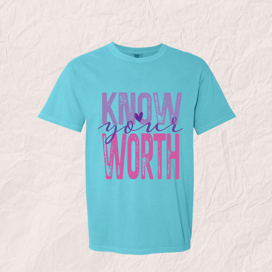 Wrapped in Colour Fundraiser Tee: Know Your Worth