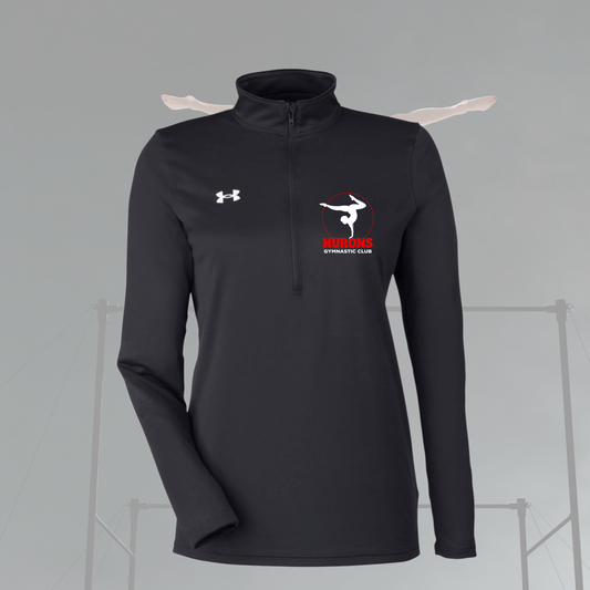 Hurons Ladies Under Armour Ladies 1/4 Zip