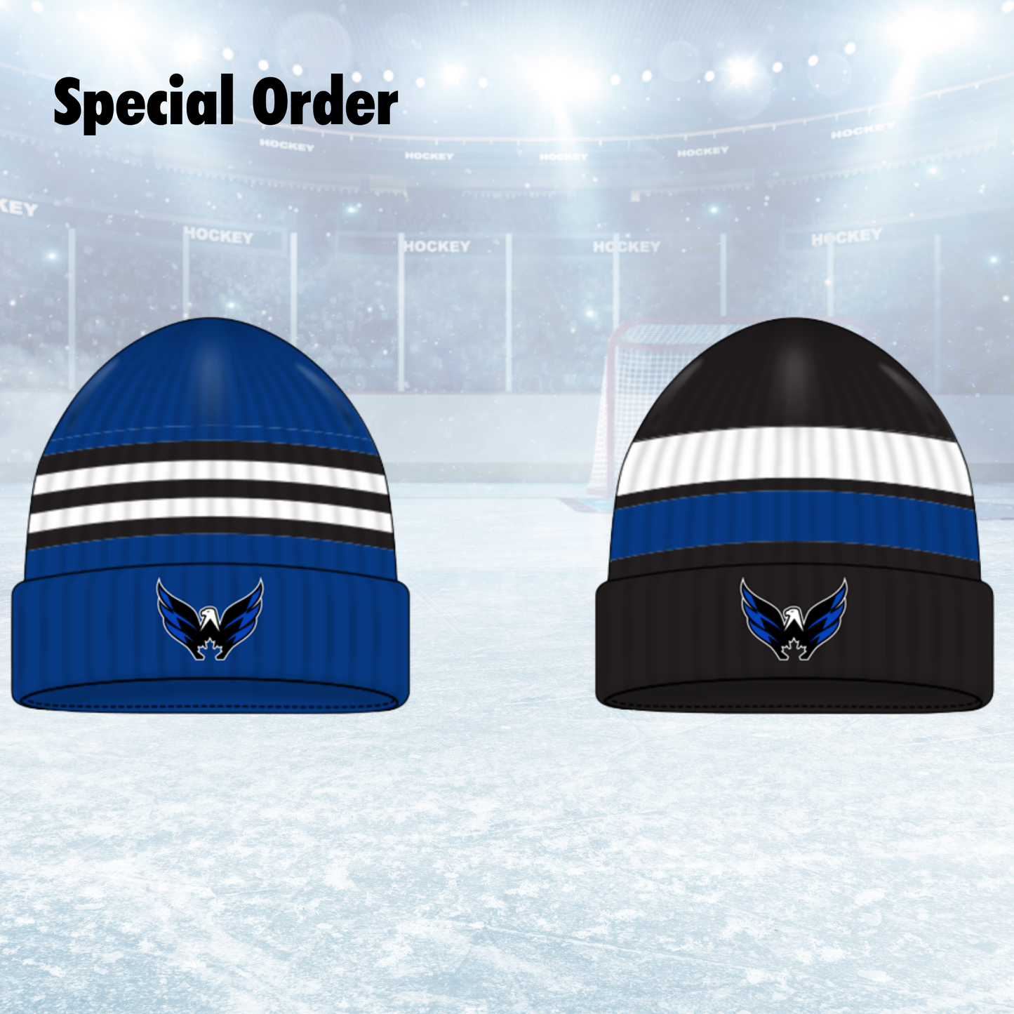 2026 North Simcoe Capitals Embroided Logo Beanie Blue
