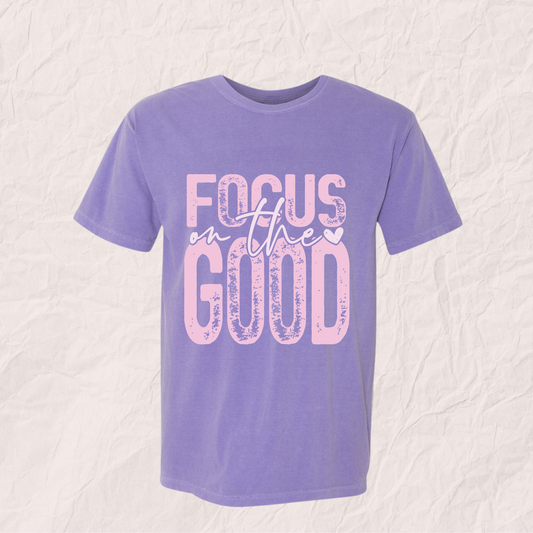 Wrapped in Colour Fundraiser Tee: Focus on the Good