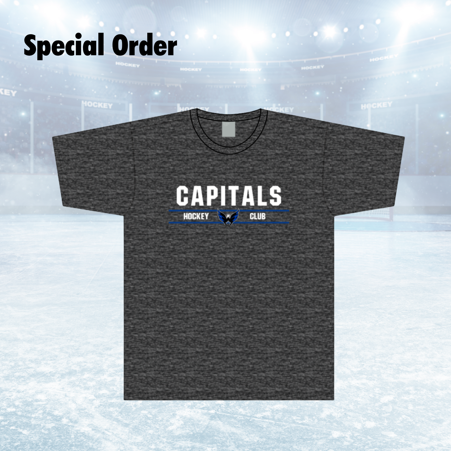 2026 North Simcoe Caps Hockey Tee - Grey