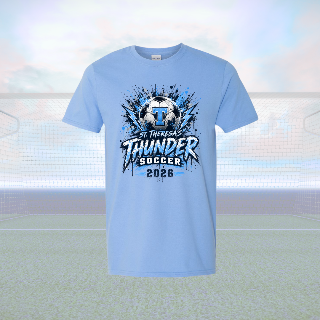 St T's Soccer Tee - Ball Splash
