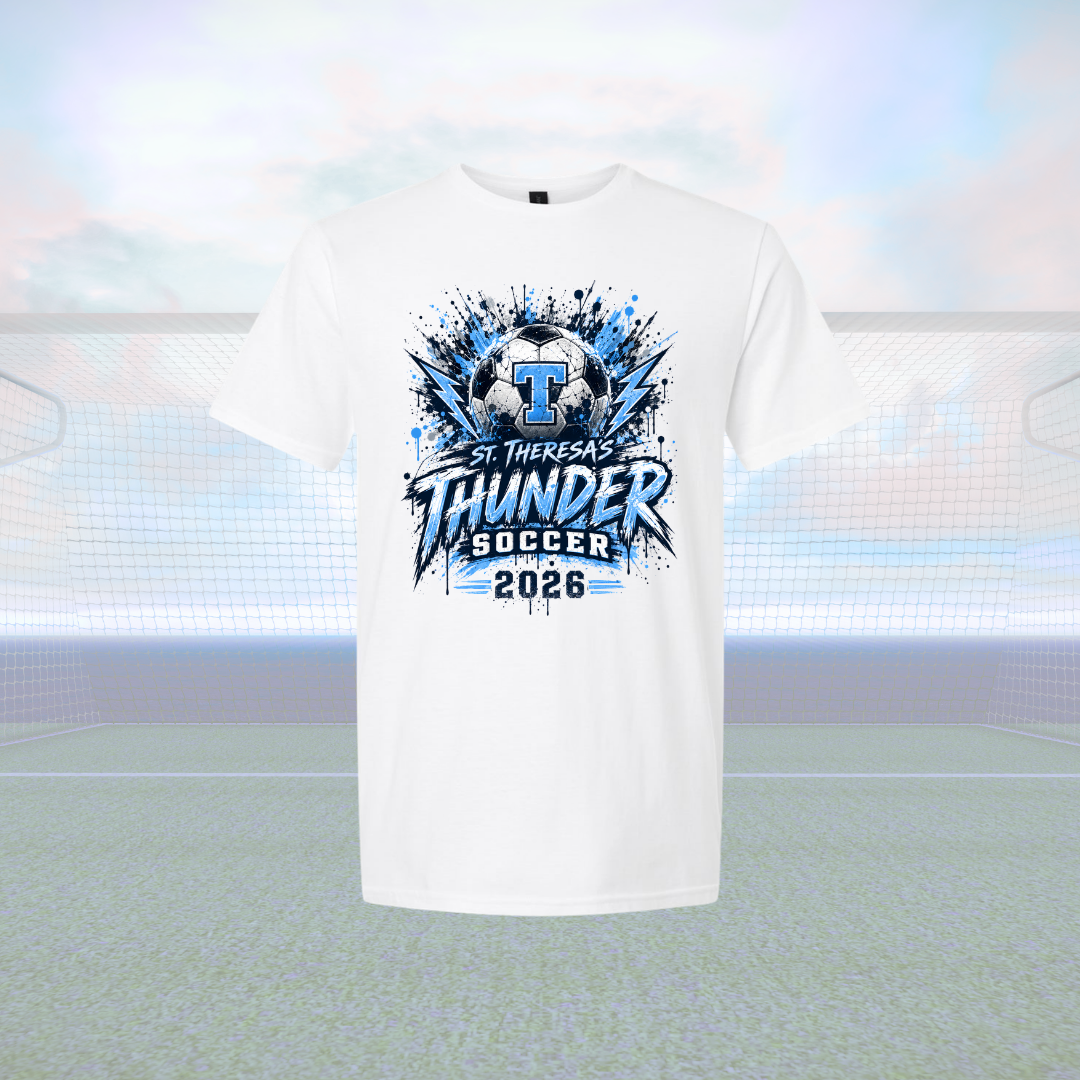 St T's Soccer Tee - Ball Splash