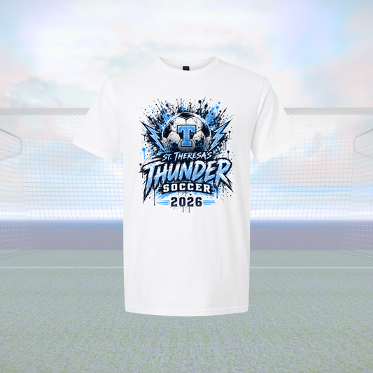 St T's Soccer Tee - Ball Splash