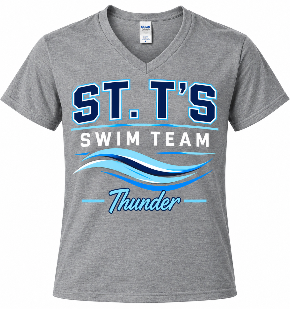 St. T's Swim V Neck - Wave
