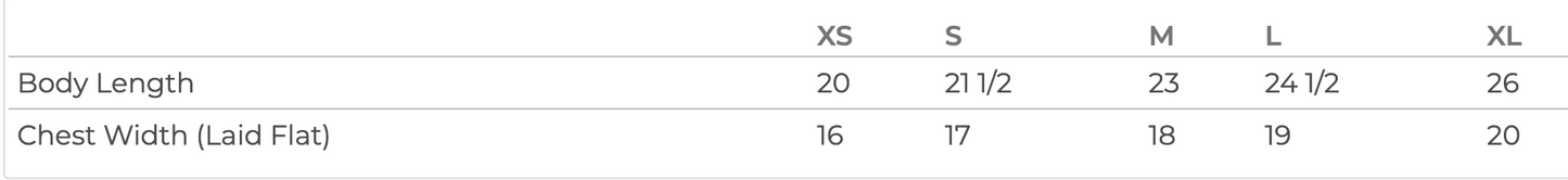 YOUTH 1581 Tee: Chest Box