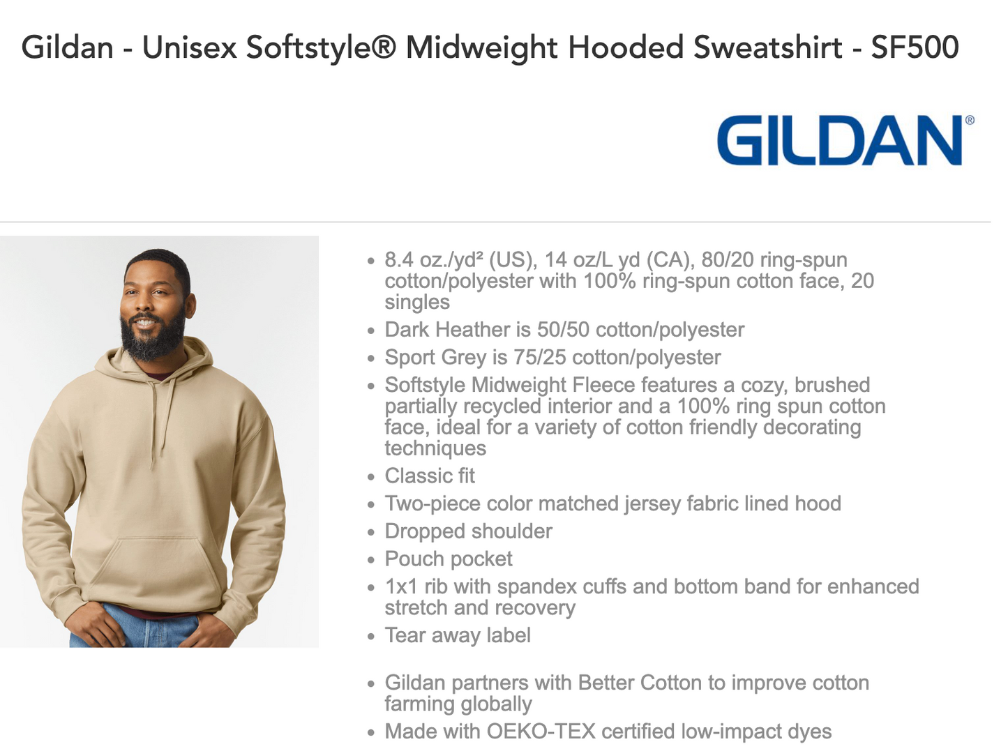 Gildan Softstyle Midweight Hoodie