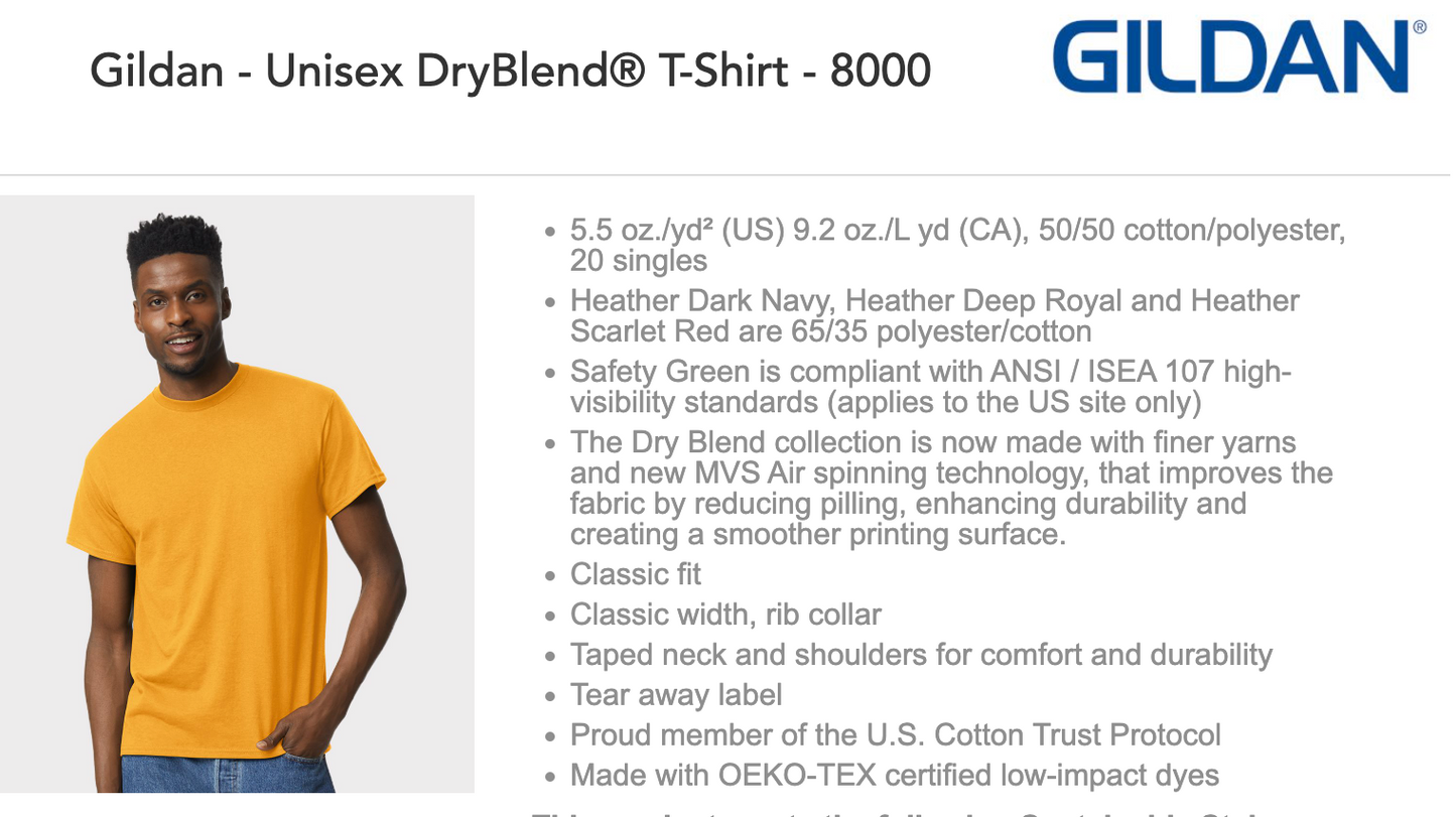 Gildan DryBlend T Shirt