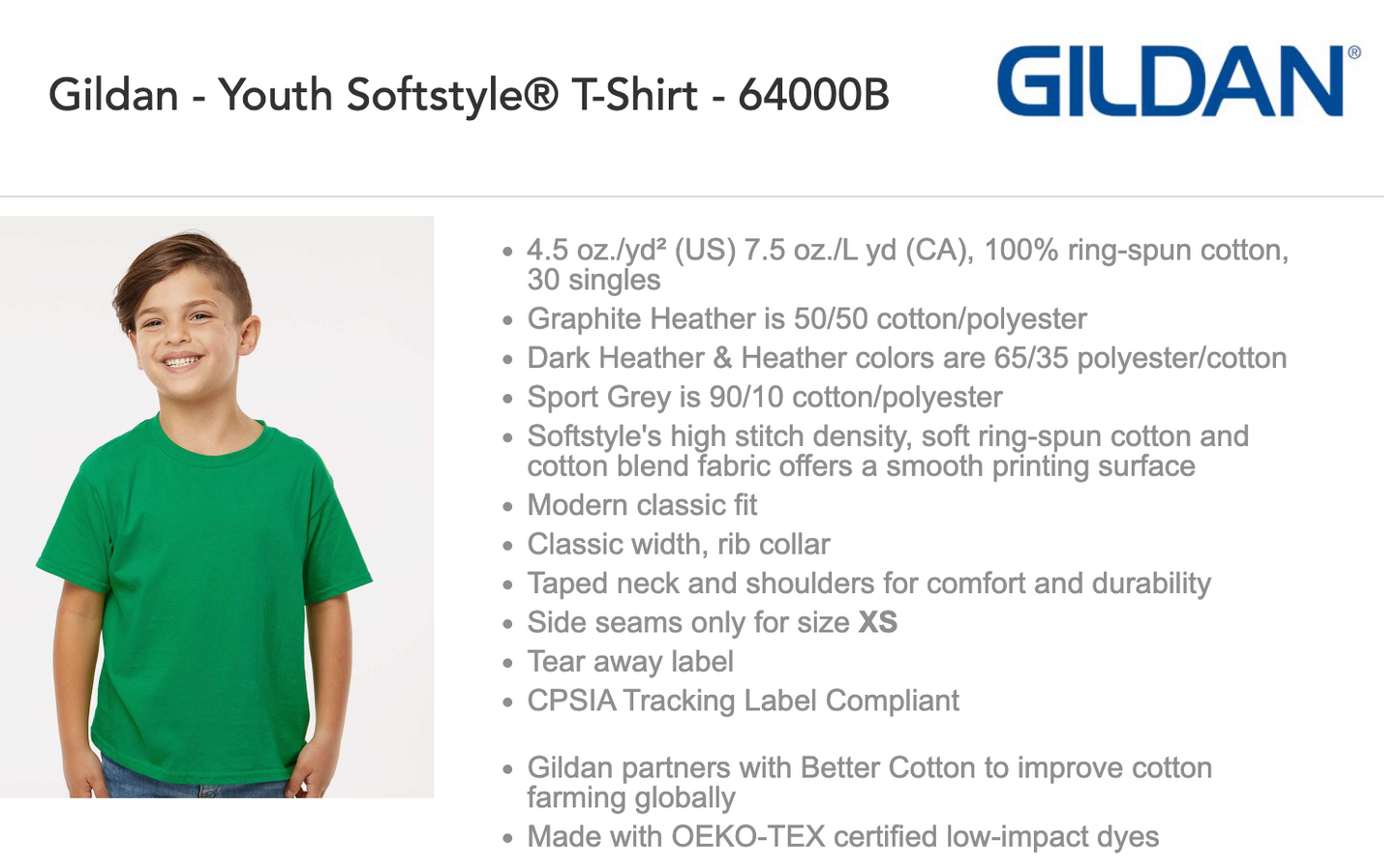 Gildan Youth Softstyle T Shirt