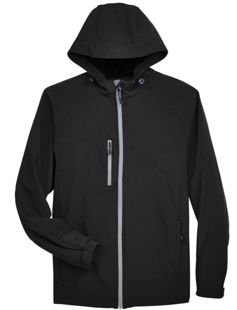 North End Unisex Two-Layer Fleece Bonded Soft Shell Hooded Jacket (Reg Price $110)