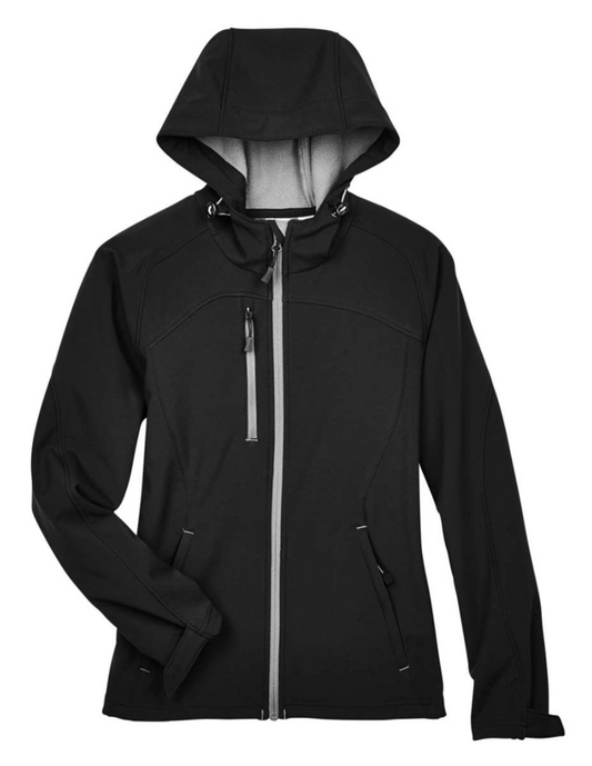 North End Two-Layer Fleece Bonded Soft Shell Hooded Jacket: Women's