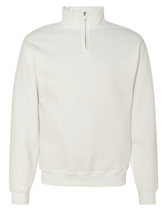 Jerzees: 1/4 Zip: White