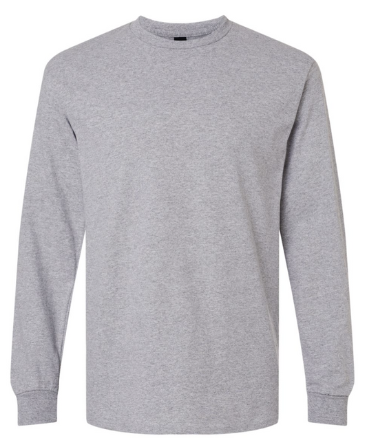 Jerzees Long Sleeve: Heathered Grey