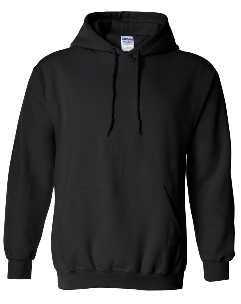 Gildan Hoodie: Black